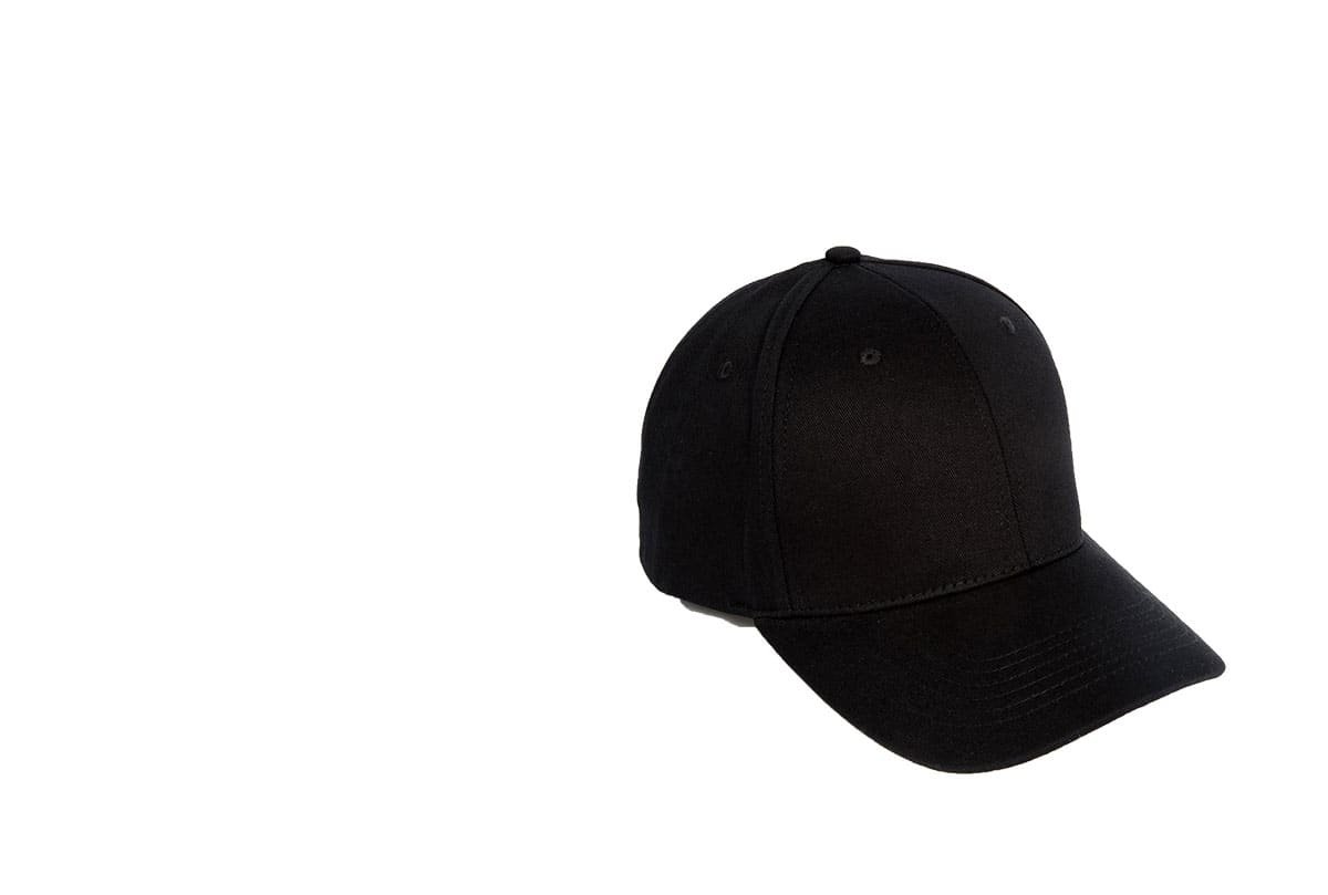 Black wool baseball cap from the accessories range